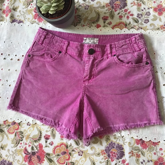 Free People Corduroy Cut Off Shorts - Picture 2 of 7